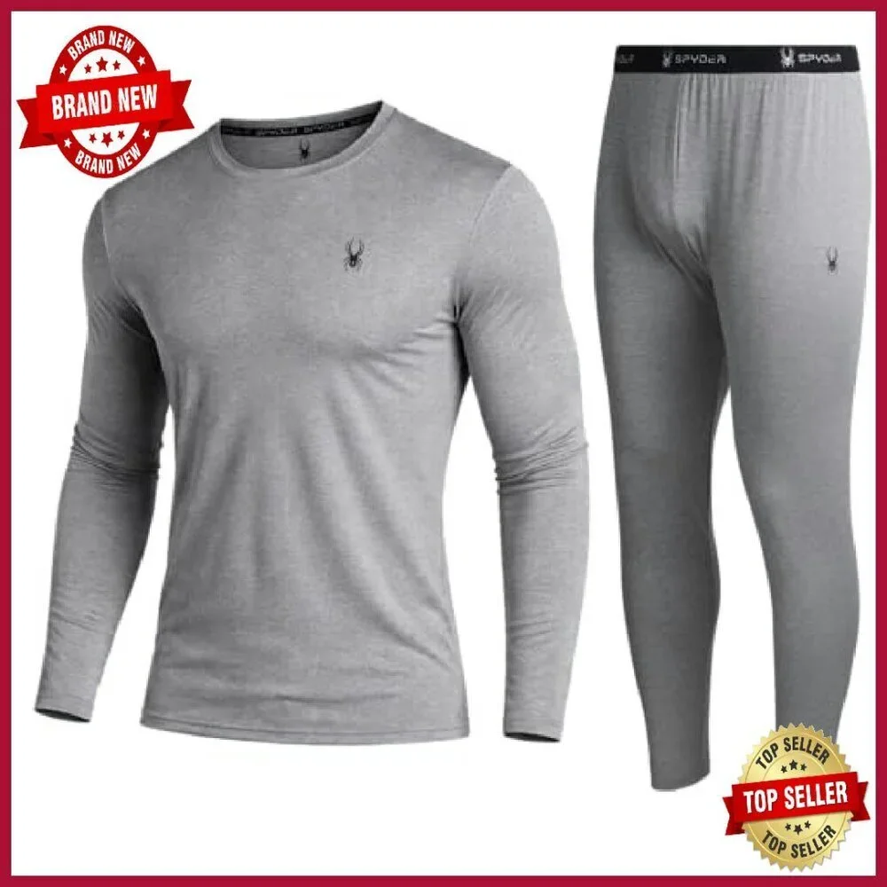 Men's Fleece Lined Thermal Base Layer Set Top & Bottom